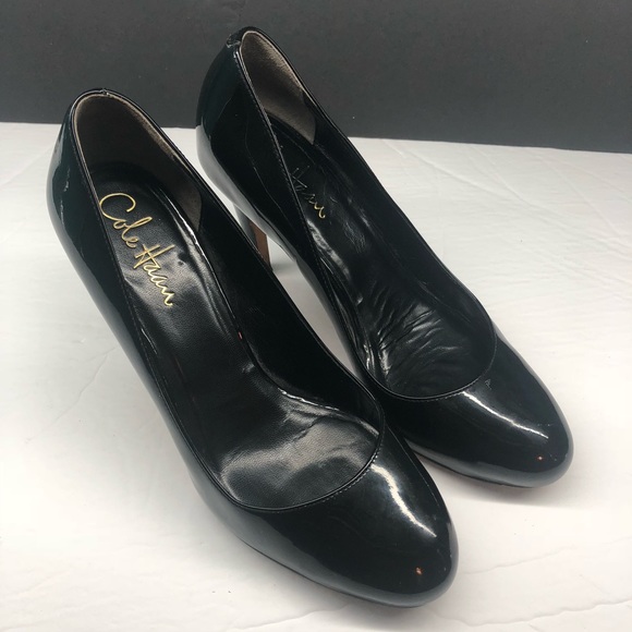 Cole Haan Shoes - Cole Haan Black Patent Leather Pump Heels Size 6 B